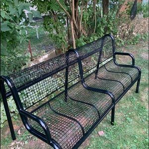 Heavy duty steel bench
